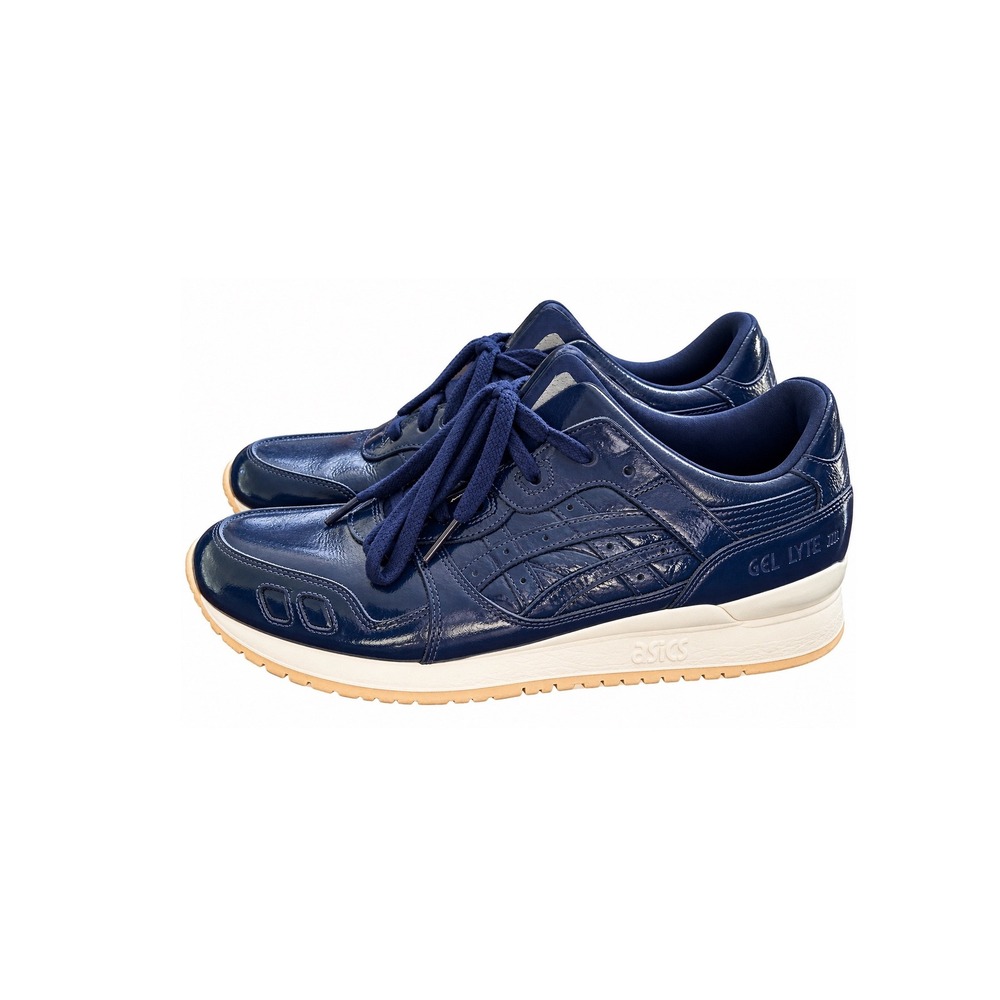 ASICS Gel-Lyte III Date Night Blue Navy Patent Leather Men's 13 H7H1L-5858